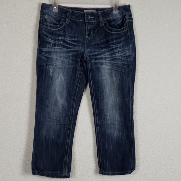 3/$15 YMI cropped distressed Jean's size 3 - Picture 1 of 7
